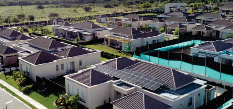 Cejatel tiles on a luxury villa