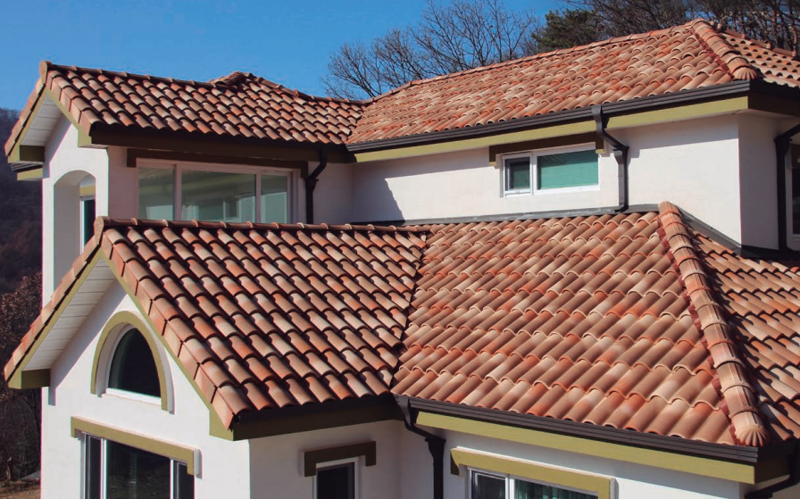 Roofing work in progress