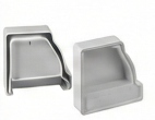 End Clip rain gutter accessory