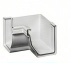 Internal-90° rain gutter accessory