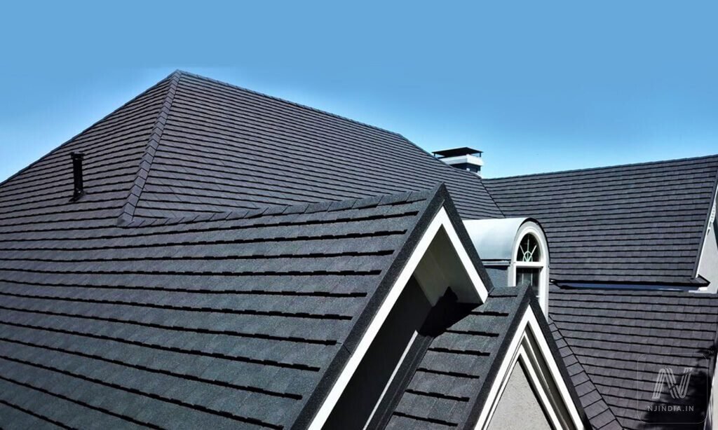 Stone coated metal roofing with natural premium finish