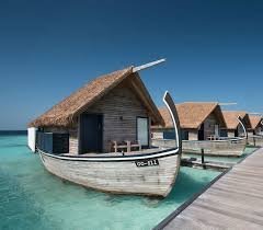 Synthetic thatch on a beach hut