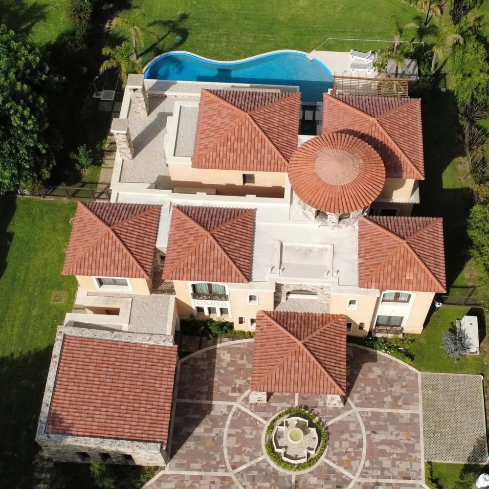 Luxury villa roofing project